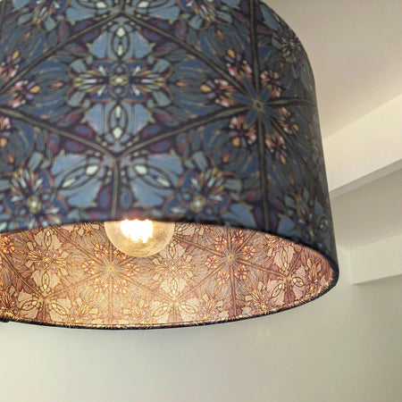 Greenhouse - Ornamental Blue - Wallpaper Lampshade Lampshades Wild Lone 