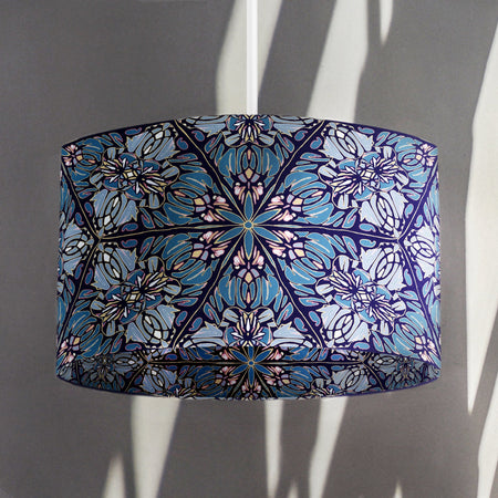 Greenhouse - Ornamental Blue - Wallpaper Lampshade Lampshades Wild Lone
