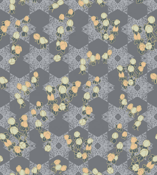 Wild Lone's "Berry Galaxy" wallpaper in "Smoky Grey".