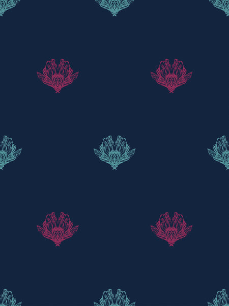 Wild Lone's "Night Flight" wallpaper in "Electric Blue".