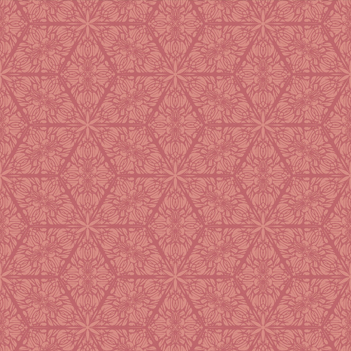GREENHOUSE Cotton Furnishing Fabric - Vintage Rose Fabric Wild Lone 