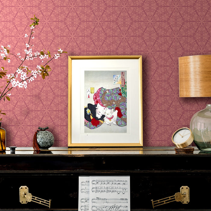 GREENHOUSE Wallpaper - Vintage Rose Wallpaper Wild Lone 