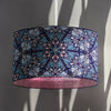Greenhouse - Ornamental Blue on Vintage Rose - Wallpaper Lampshade Lampshades Wild Lone 