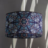 Greenhouse - Ornamental Blue - Wallpaper Lampshade - Black Trim Lampshades Wild Lone 